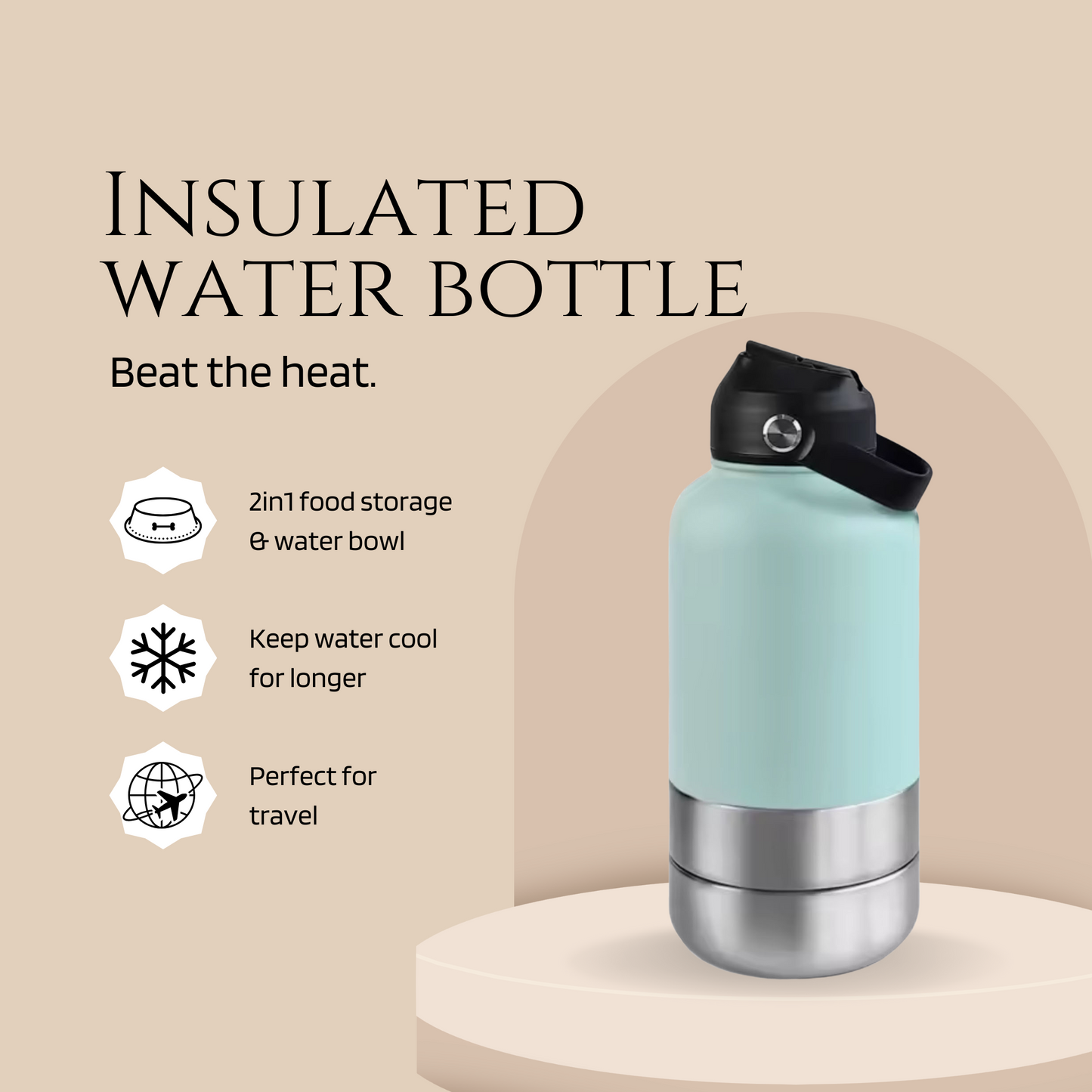 Insulated Pet Water Bottle