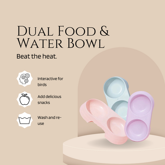 Double Food & Water Bowl