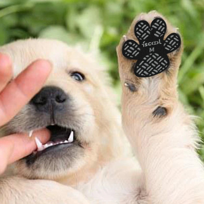 4-Pack Dog anti Slip Paw Grips Traction Pads Dog Paw Protection Stickers with Stronger Adhesive for Hard Floor or Injuries